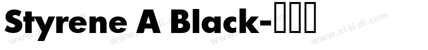 Styrene A Black字体转换